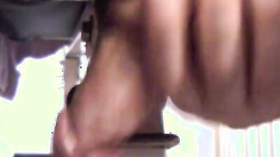 Straight guy is stroking his dong in front of the camera