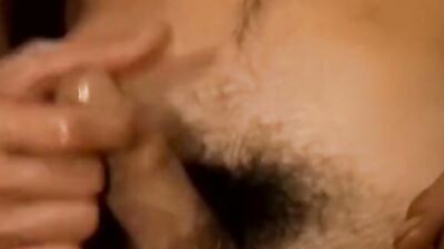 Slim amateur straight dude wanking dick and jizzing alone