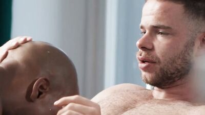 Donovan Cox can't resist Marcus McNeil's body and raw pounding all over the house