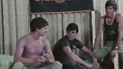 MacBottom's vintage group sex with hunks and cumshots