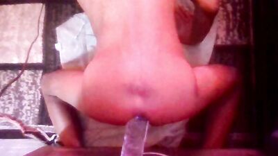 Watch this black dude's solo play with dildos and toys in this raw, raw anal video