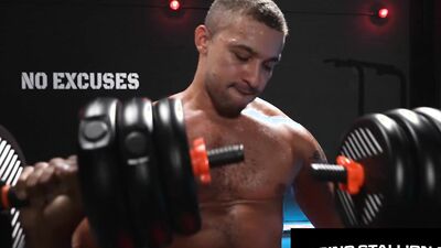 Eman Zod Raw-Dogs Sean Xavier's Sweaty Jock Ass Gets Hardcore Pounded by Raging Stallion