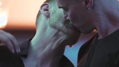 Leander & Sir Peter see raw Devotion in chains - Sir Peter gets a raw ride on Leander's huge dick
