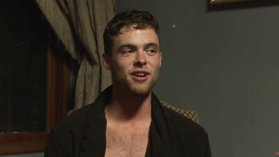 Jessie Colter, Hayden Richards, Connor Patricks, Joey Rico, and friends take turns pounding a bound stud's ass in a wild orgy