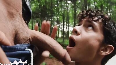 Sam & friends track down and ride Hung Wood, the raw stud, for some wild outdoor fun