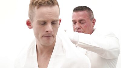 Tyler Saint and Dylan Tides share a bareback fuckfest in MasonicBoys' Apprentice video