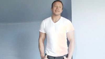 Naughty Ethan Hudson gets whipped and fucked in a kinky BDSM gangbang