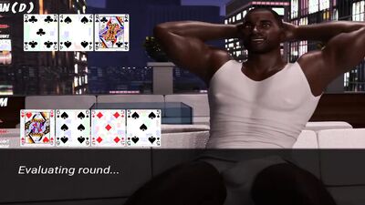 My dad's best friend takes advantage of me and my poker game for some hot, raw, muscular action!