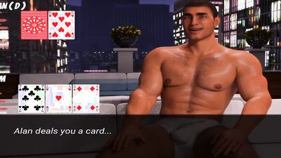 My dad's best friend takes advantage of me and my poker game for some hot, raw, muscular action!