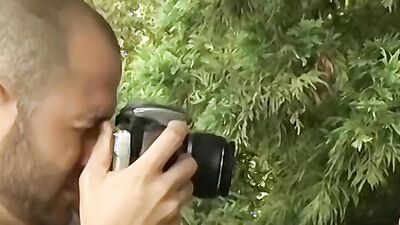 Kinky daddy joins in on the fun with Bryan Slater and Chad Brock in public pissing fourway
