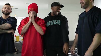 Bruce Jones, Sean Xavier & Grayden Hall take on a hung hunk during a wild game night