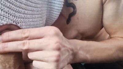 Caught on the highway: Drivers jerk off to our bareback femboy fucking in public