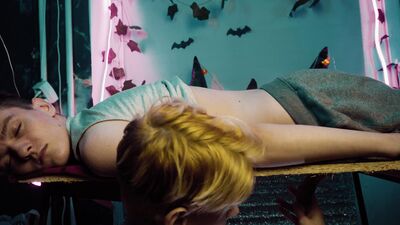 Watch this skinny babe ride hard and suck off a lucky client during a wild massage