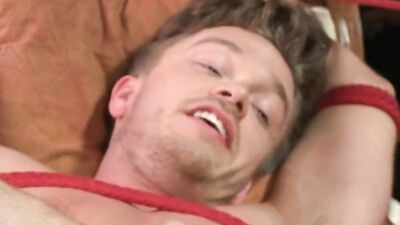 Watch these guys dominate and humiliate a bi-curious guy with an enormous cock