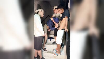 Latina, Latino, Latino, Luke Warrior, Ryam Smith, Juanesdadi, and Juanesdadi get their asses drilled in a