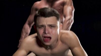 Ryan St. Michael dominates tattooed teen Austin Young in wild sex machine session