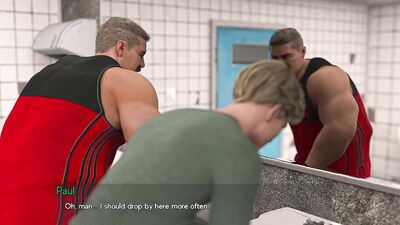 My Hairy Gym Trainer gets dominated by a big dicked bear and begs for more