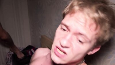Young Ethan Lestray gets her tight asshole drilled by three hung studs at a wild party