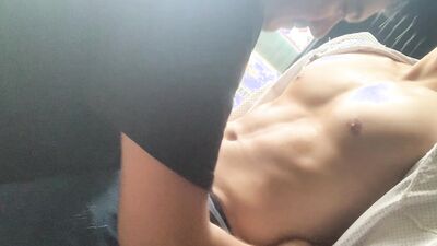 Watch this hot couple get down and dirty with some steamy oral action on the balcony