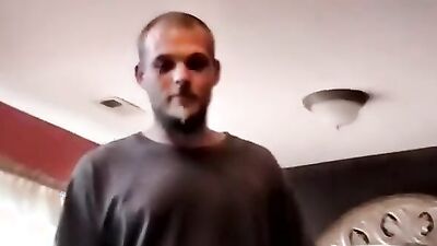 Muscular hunk jerks off to raw anal action with his favorite slut, Taz