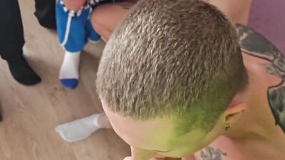 Cute 18-year-old gets a taste of rough bareback sex for cash - Ethan Lestray, Falcon Al, Oliver Strelly &