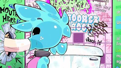 Brainwashed in Cyberpunk City: Slime and Slutty Bear get their tight holes drilled and filled with hot jizz