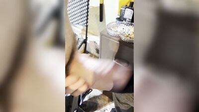 Watch this hot couple go wild as they gulp down a hot load