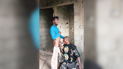 Watch this Nigerian stud's first backyard drilling - hot amateur action on cam!