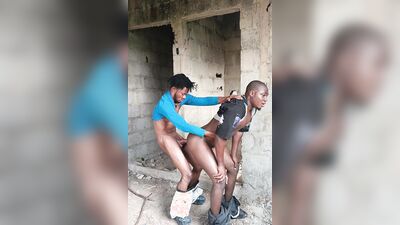 Watch this Nigerian stud's first backyard drilling - hot amateur action on cam!