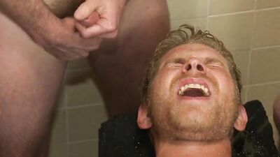 Dayton O'Connell, Sebastian Keys, Alex Adams & Morgan Black take part in wild bareback sex in locker room