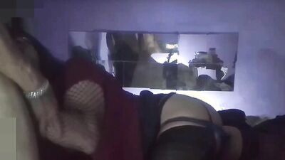 Sissy crossdresser enjoys getting gangbanged by her Mexican and Asian friends at night