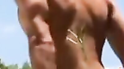 Hot Latin and Latino men take turns in wild outdoor orgy with anal and condom play
