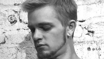 Leather-clad BDSM wrestler Joshua James dominates & punishes new sub with bareback bareback wrestling and a gangbang
