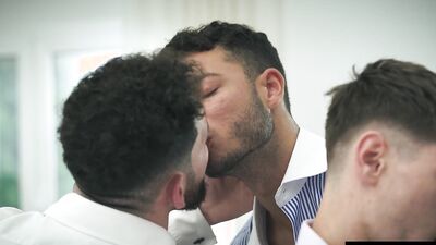 Apolo Adrii, Vincent Grey, Ricky, and Ricky Hard in a wild group sex orgy with MILFs & Capos