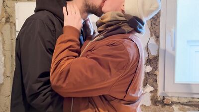 Falcon Al and Kit Belove get their big cocks bareback in a park closet after a walk