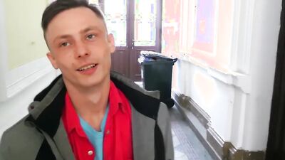 Cash Temptation gets her first time with a big cock in the hallway and she's blown away by it!