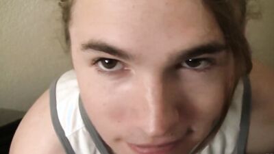 English college jock takes on thick Stepdaddy cock in POV action