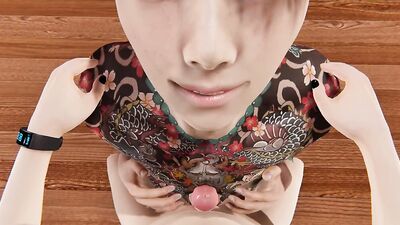 Watch YaoiFemboy's fully tattooed body give a sloppy handjob & rub his pecs in hot anime action!
