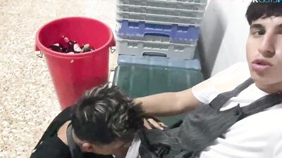 My Hot Colleague Gave Me Head at Work and Almost Caught Us!