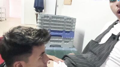 My Hot Colleague Gave Me Head at Work and Almost Caught Us!