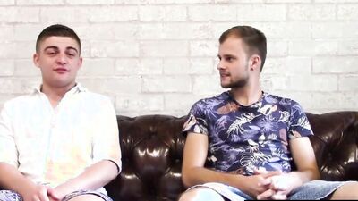 Aussie Dillon's tight ass stretched by Maxime's massive cock in hot amateur video