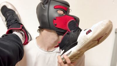 SimaDeni dominates and sucks his big uncut cock in POV, cum in mouth