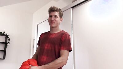 Bigstr's delivery guy can't resist getting his tight ass pounded & cumming hard