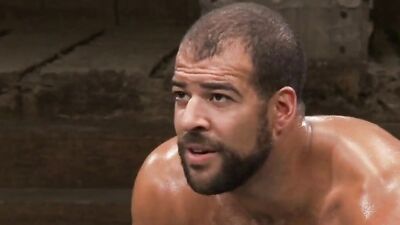 Watch Gavin Waters dominate and load Roman Wright with his muscular body