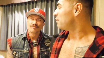 Watch Mirko Kavocs take on two hung daddies with wild FTM domination